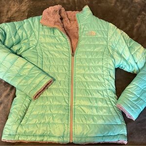 The North Face  Teal Quilted Puffer Jacket